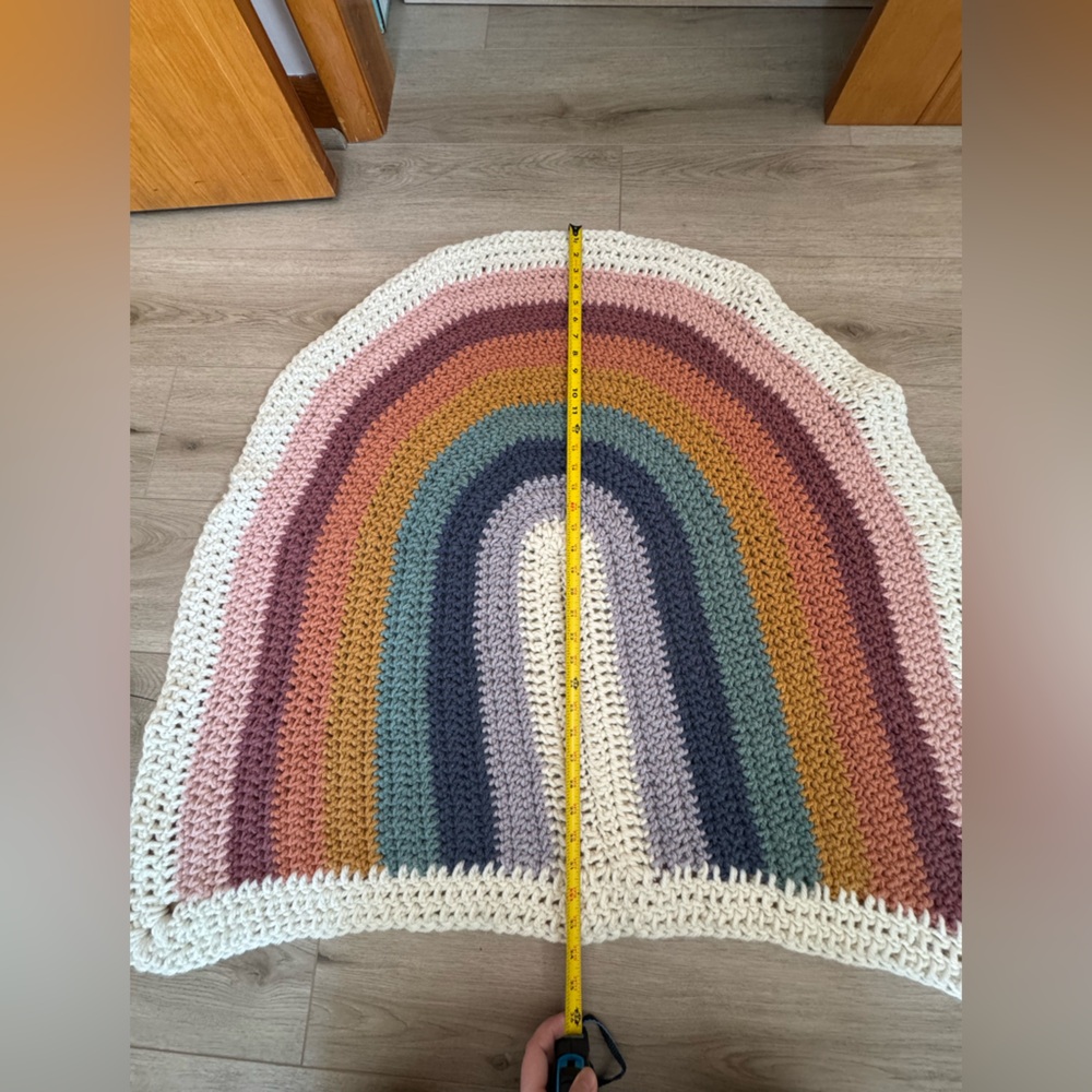 HANDMADE rainbow blanket - Picture 11 of 12